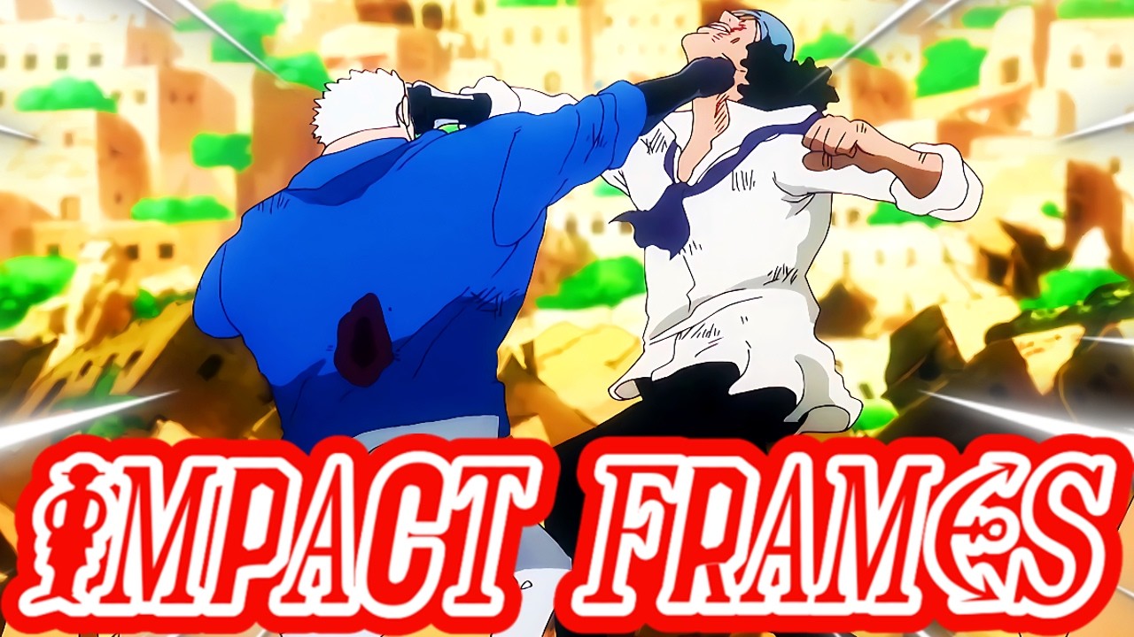 All The Impact Frames From The Garp vs Aokiji Fight! (One Piece 1121)