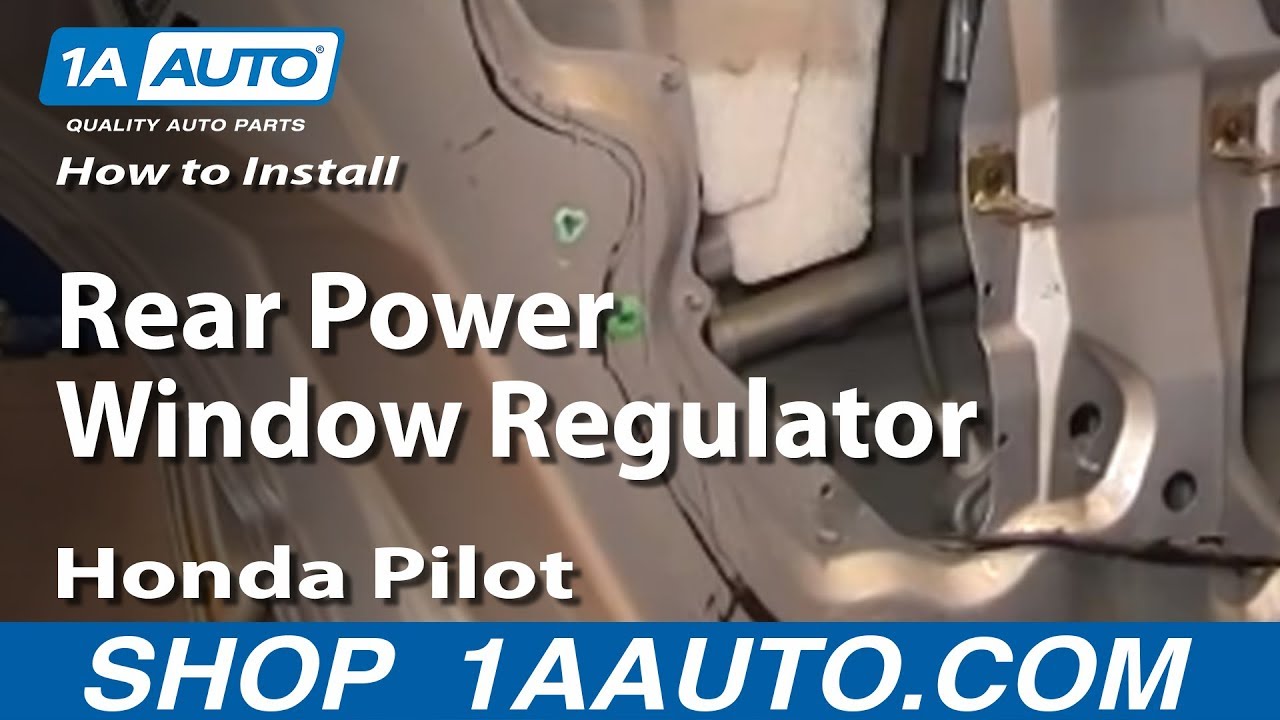 Как заменить задний стеклоподъемник Honda Pilot 03-08