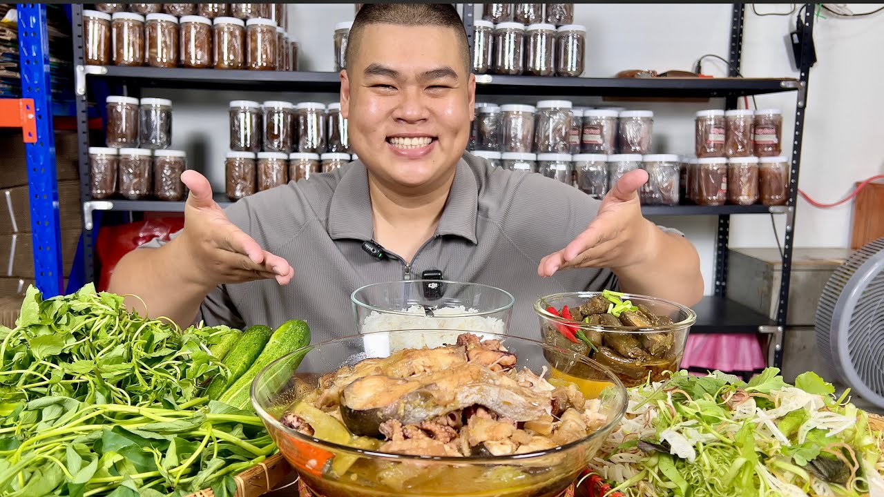 Được Bé Kim Làm Cho Nồi Mắm Kho Siêu Ngon Kèm Mẹt Rau Xanh Hết Ý Mập Food Căng Bụng Ngày Hôm Nay