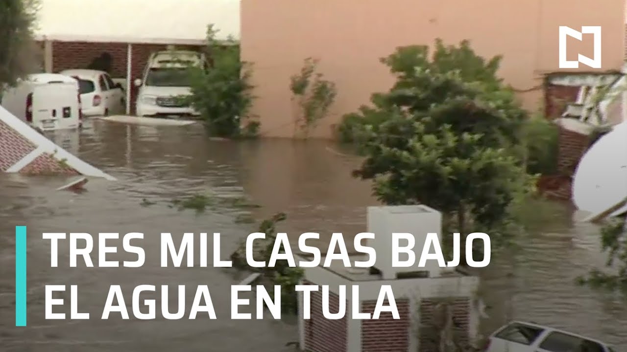 Inundaciones en Tula, Hidalgo, dejan casas bajo el agua - Al Aire