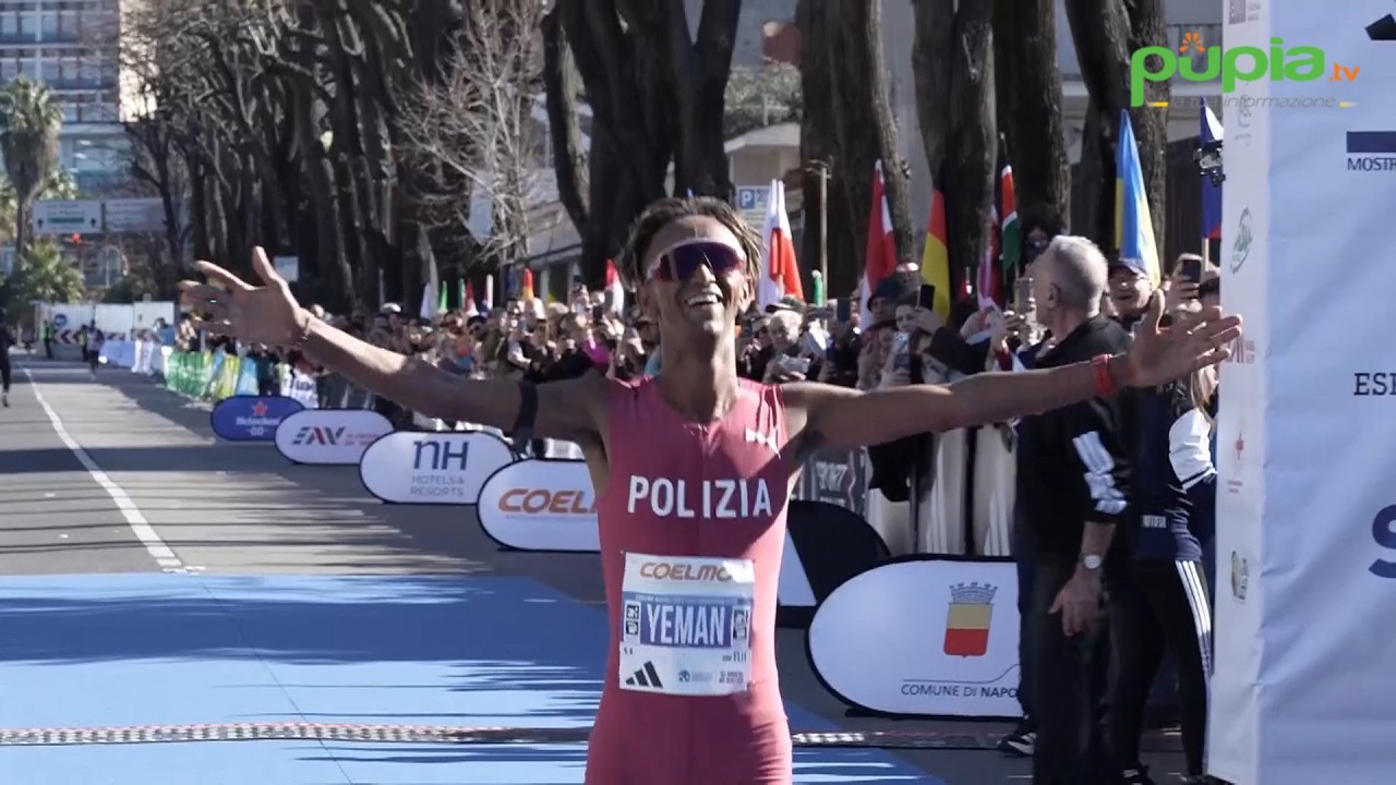 Napoli, 10mila runner alla Half Marathon 2026: Yeman Crippa sigla record italiano (24.02.26)
