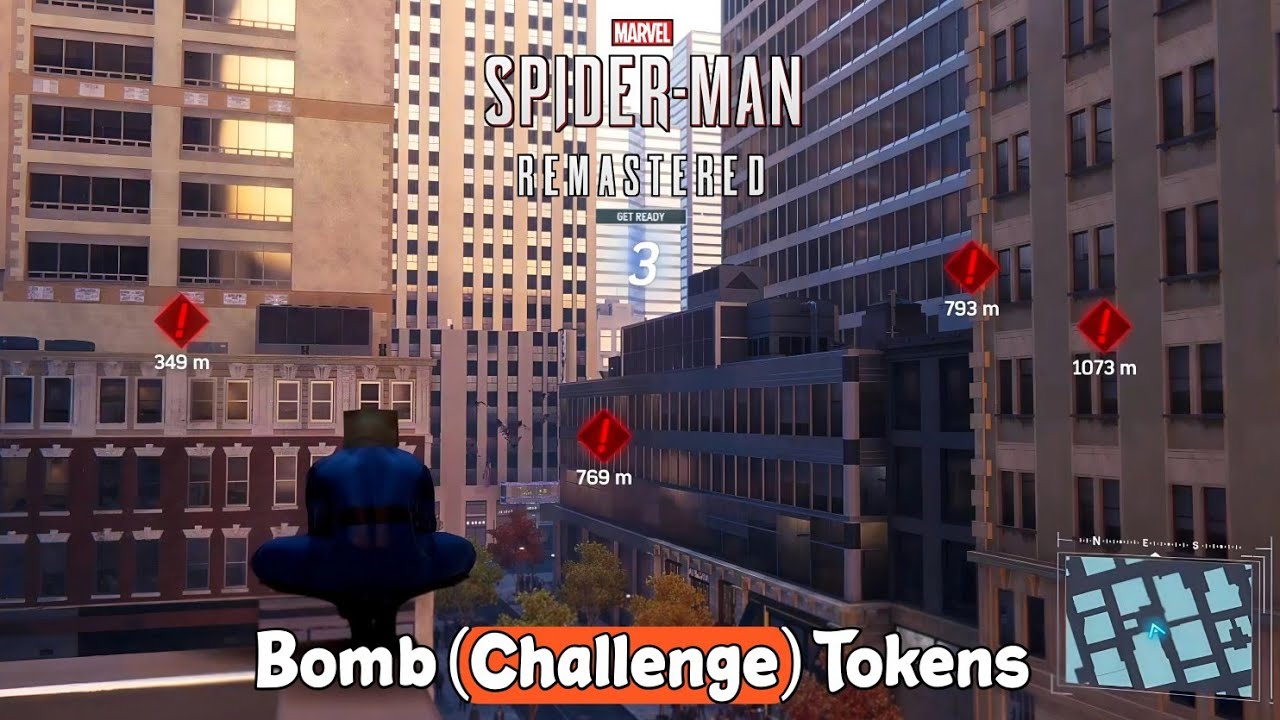 Taskmaster Challenges - Bomb Challange at Midtown - Marvel's Spider-Man Remastered