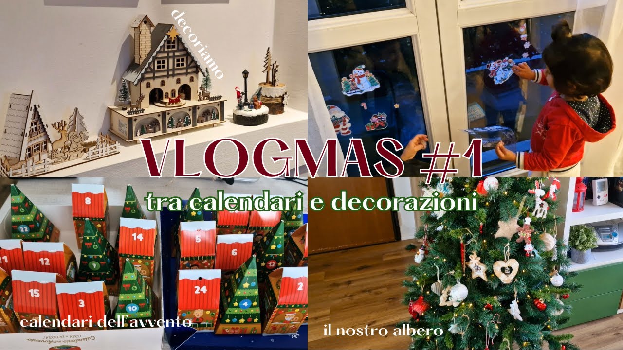 VLOGMAS #1🎅🏻​Costruiamo i nostri calendari dell'avvento ​🎄 decoriamo casa | Robiuty
