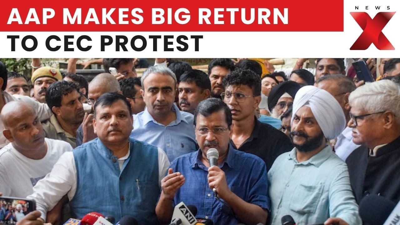 AAP Returns To CEC Battle: Saurabh Bharadwaj Joins Opposition Protest In Delhi