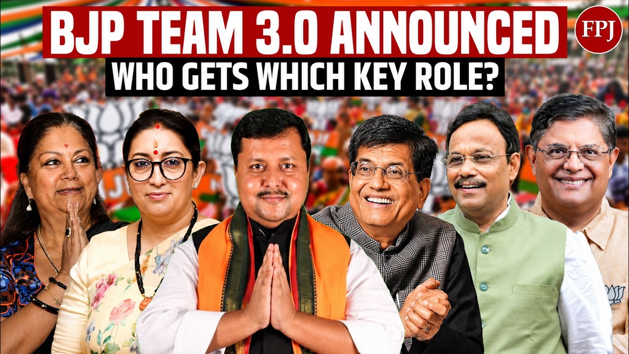 Nitin Nabin Announces BJP&rsquo;s New Office-Bearers; Smriti Irani Gets Key Role