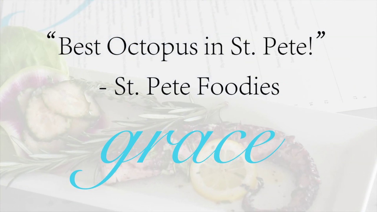 Grace Restaurant, Pass-a-Grille Beach FL - Making the best octopus in St. Pete!