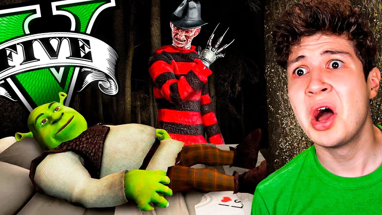 ENTRÉ a los SUEÑOS de SHREK en GTA 5... 💤☁️ (Mods)