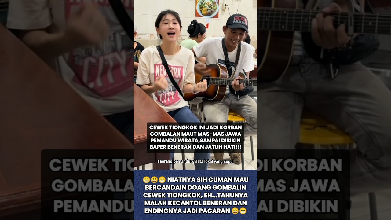 TURIS CINA INI KEGOCEK AMA GOMBALAN MAUT MAS-MAS JAWA AMPE BENERAN JATUH CINTA! #kisah #shorts #bule