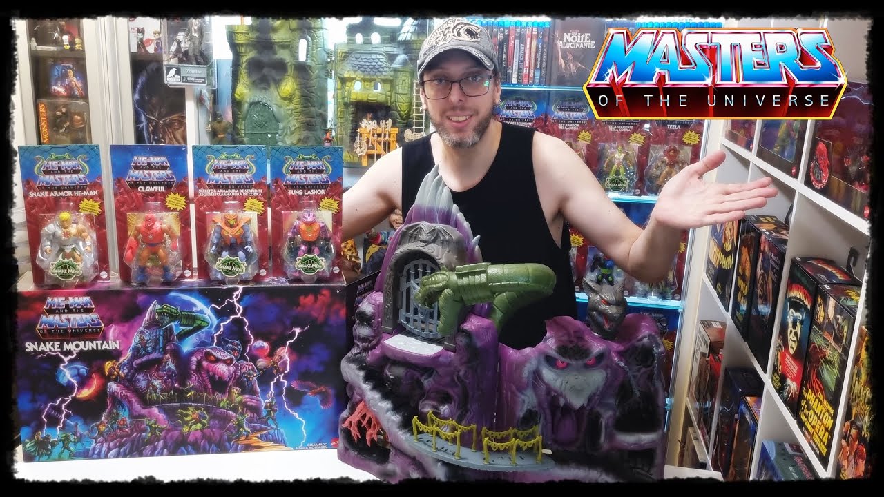 REVIEW COMPLETO DA MONTANHA DA SERPENTE - SNAKE MOUTAIN - MASTERS OF THE UNIVERSE - HE-MAN - MATTEL
