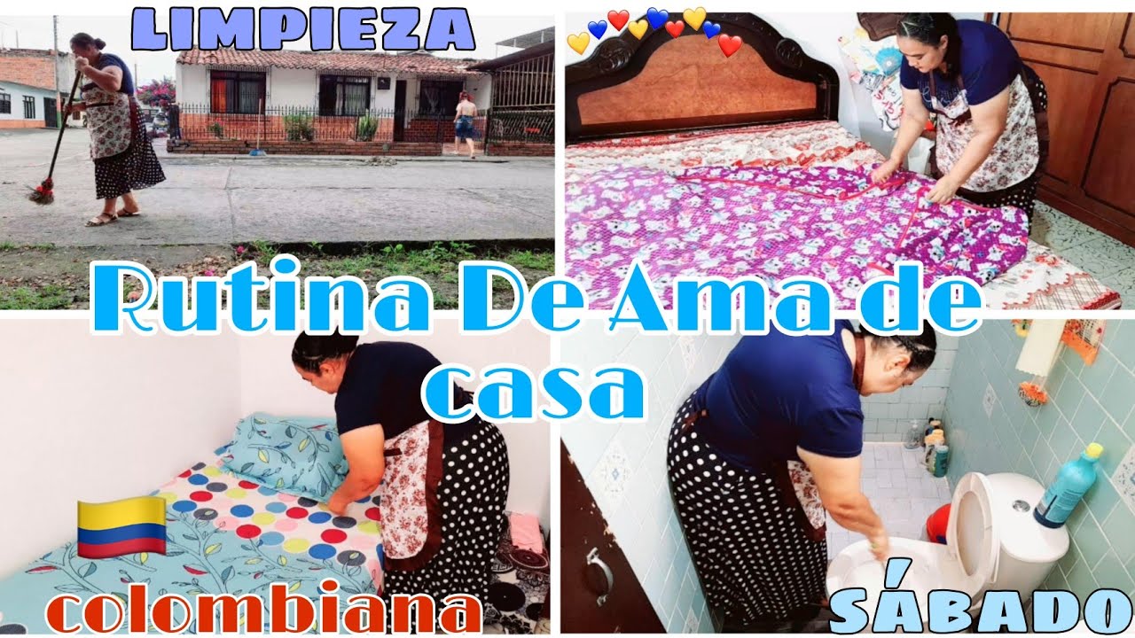 RUTINA DE AMA DE CASA COLOMBIANA- LIMPIEZA Sábado