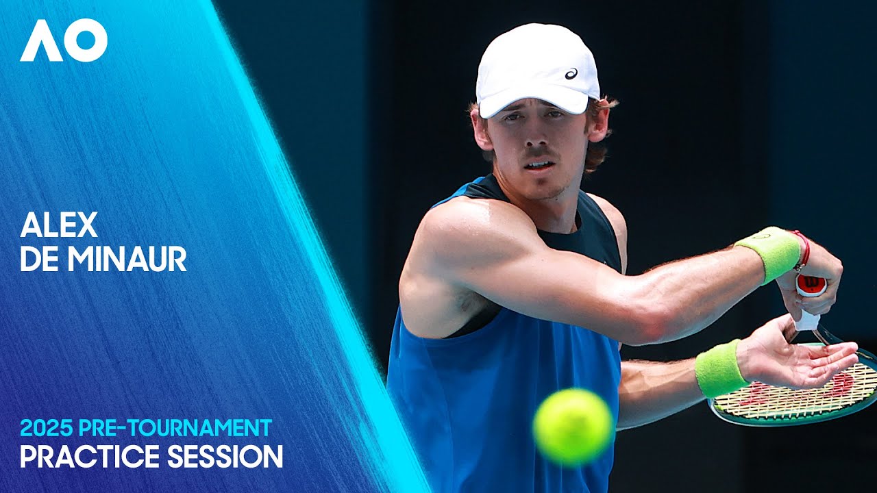 Alex de Minaur | Practice Session | Australian Open 2025