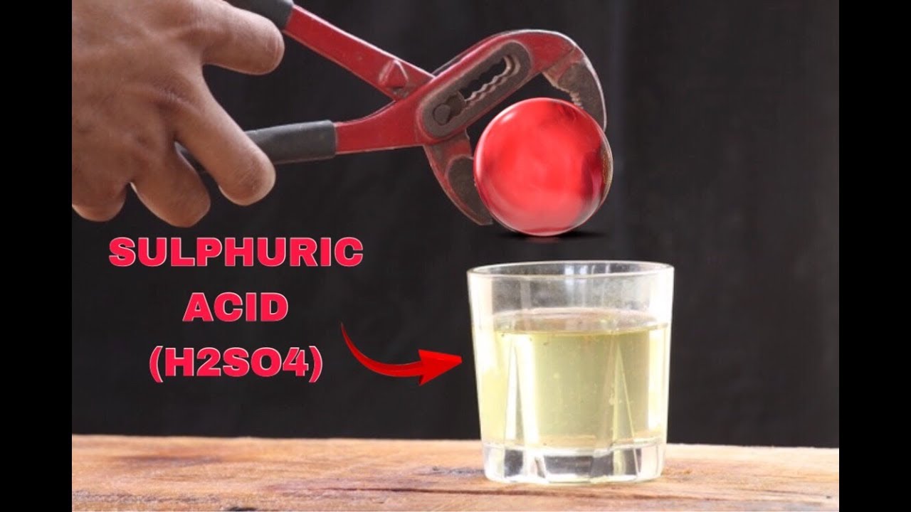 EXPERIMENT Glowing 1000 Degree METAL BALL VS SULPHURIC ACID(H2So4)