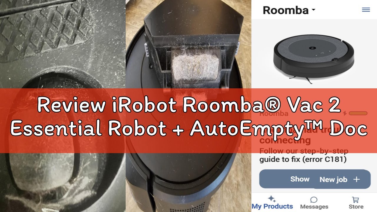 Review iRobot Roomba® Vac 2 Essential Robot + AutoEmpty™ Dock (Q0520) - Self-Empty for 60 Days, Powe
