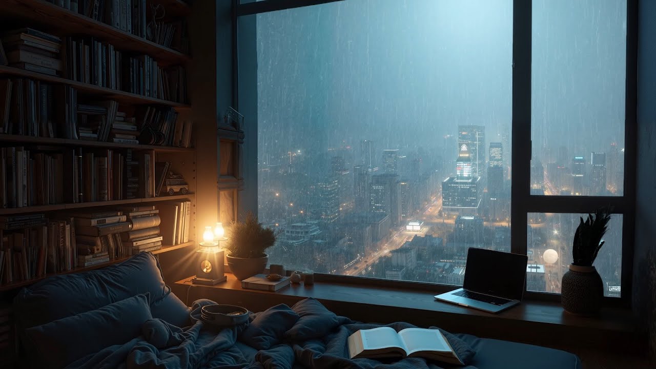 The Rain Taps the Window While Piano Keeps You Company Through the Dark Night
