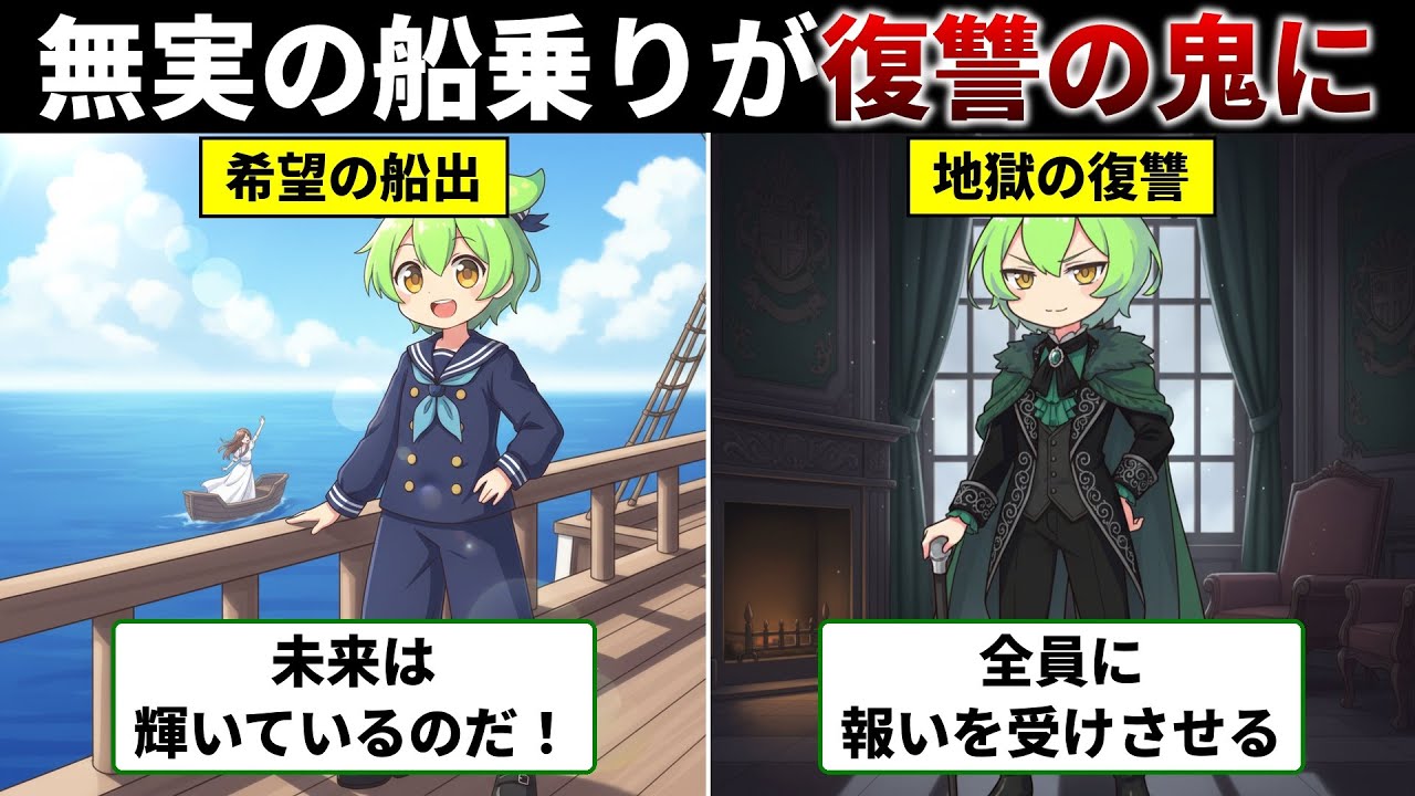 【原作再現】ずんだもんが『モンテ・クリスト伯』になったら、14年の投獄と壮絶な復讐劇が待っていたのだ