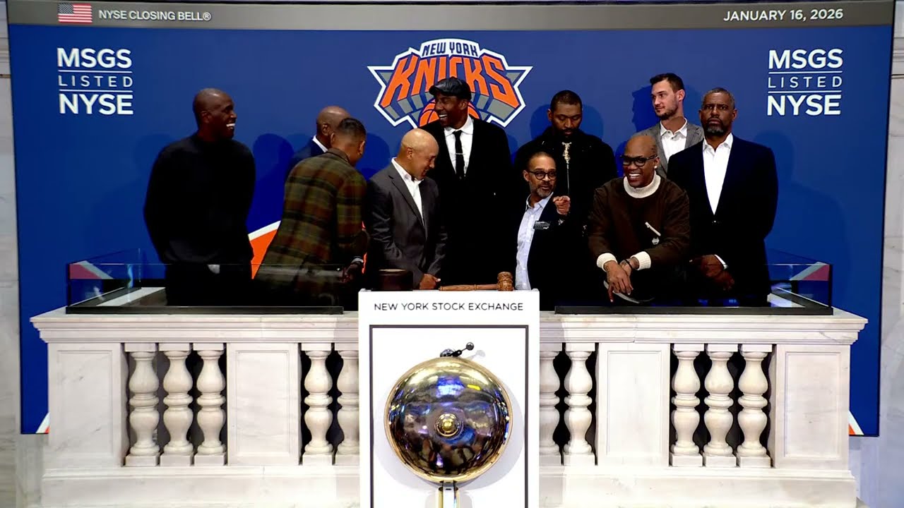 The New York Knicks (NYSE: MSGS) Rings The Closing Bell®