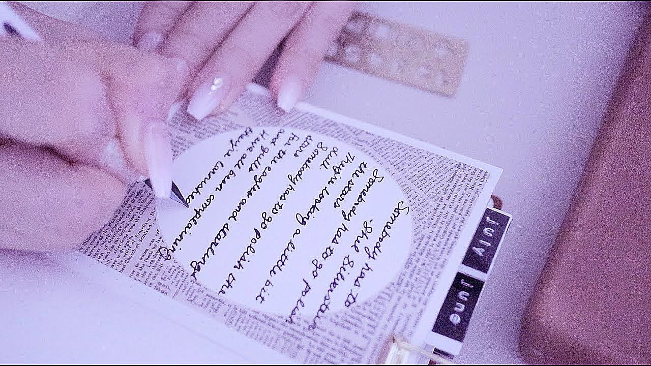 ASMR | 만년필로 사각사각 영시쓰며 다이어리 꾸미기