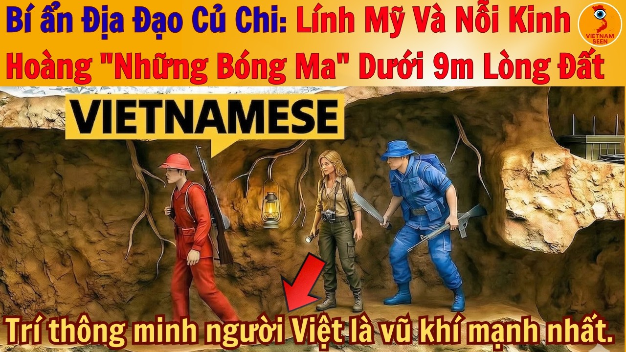 Truyền Thông Mỹ Giải Mã Điạ Đạo Củ Chi: Cơn Ác Mộng Dưới Lòng Đất Khiến Hàng Ngàn Lính Mỹ Khiếp Sợ!