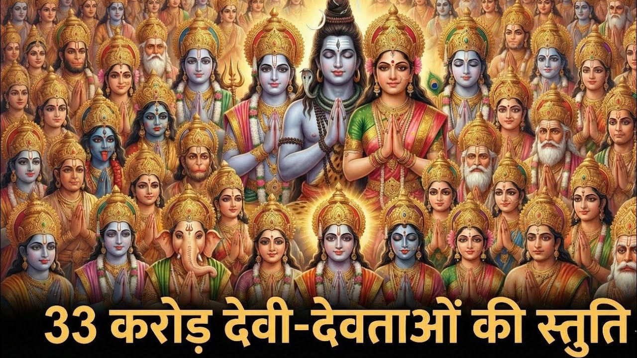 🙏 33 कोटि देवी-देवता एक साथ आशीर्वाद देते हुए | Rare Divine Vision | Bhakti Video | #bhakti