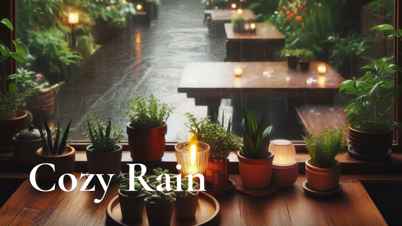 Rainy Night Piano Music 🌧 Cozy Window Ambience for Study, Relax & Sleep
