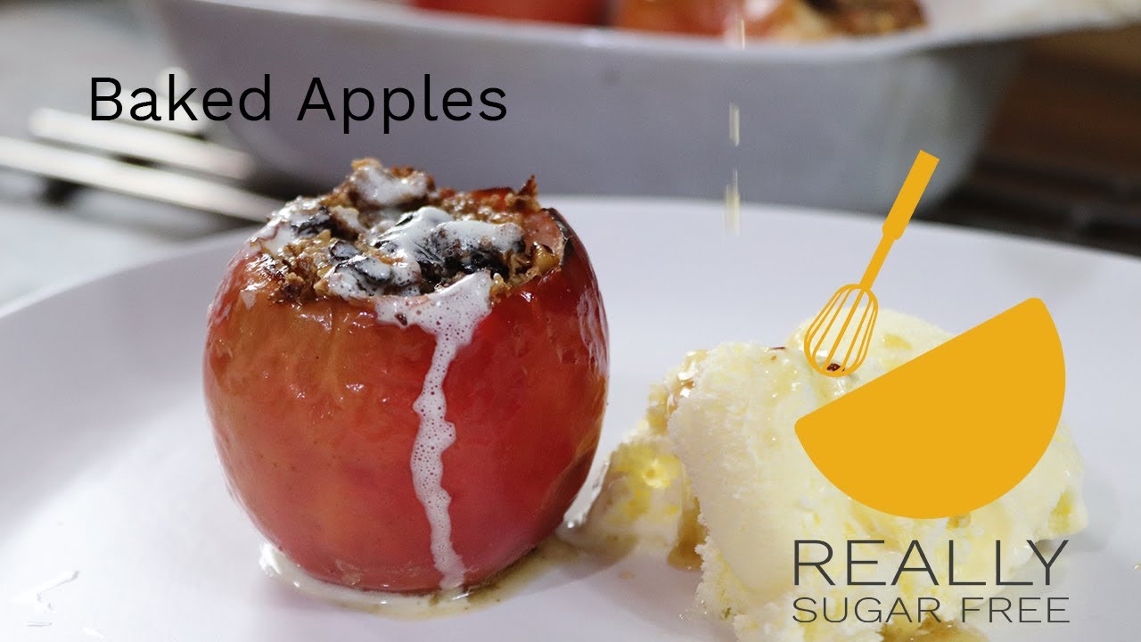 HEALTHY CINNAMON BAKED APPLES STUFFED NO SUGAR RECIPE