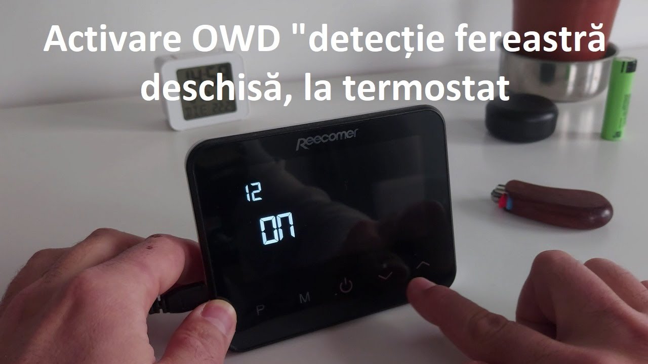 Activarea funcției fereastră deschisă la termostat