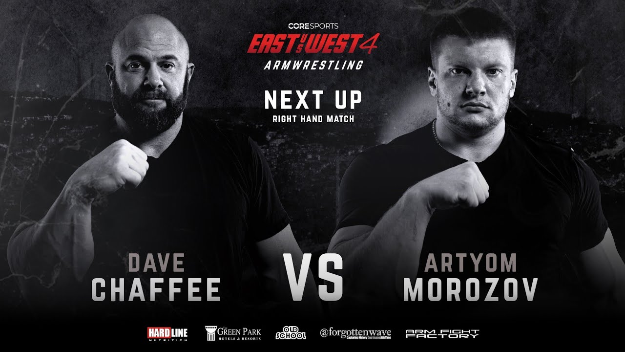 Dave Chaffee vs Artyom Morozov EAST vs WEST Superheavyweight Righ hand match