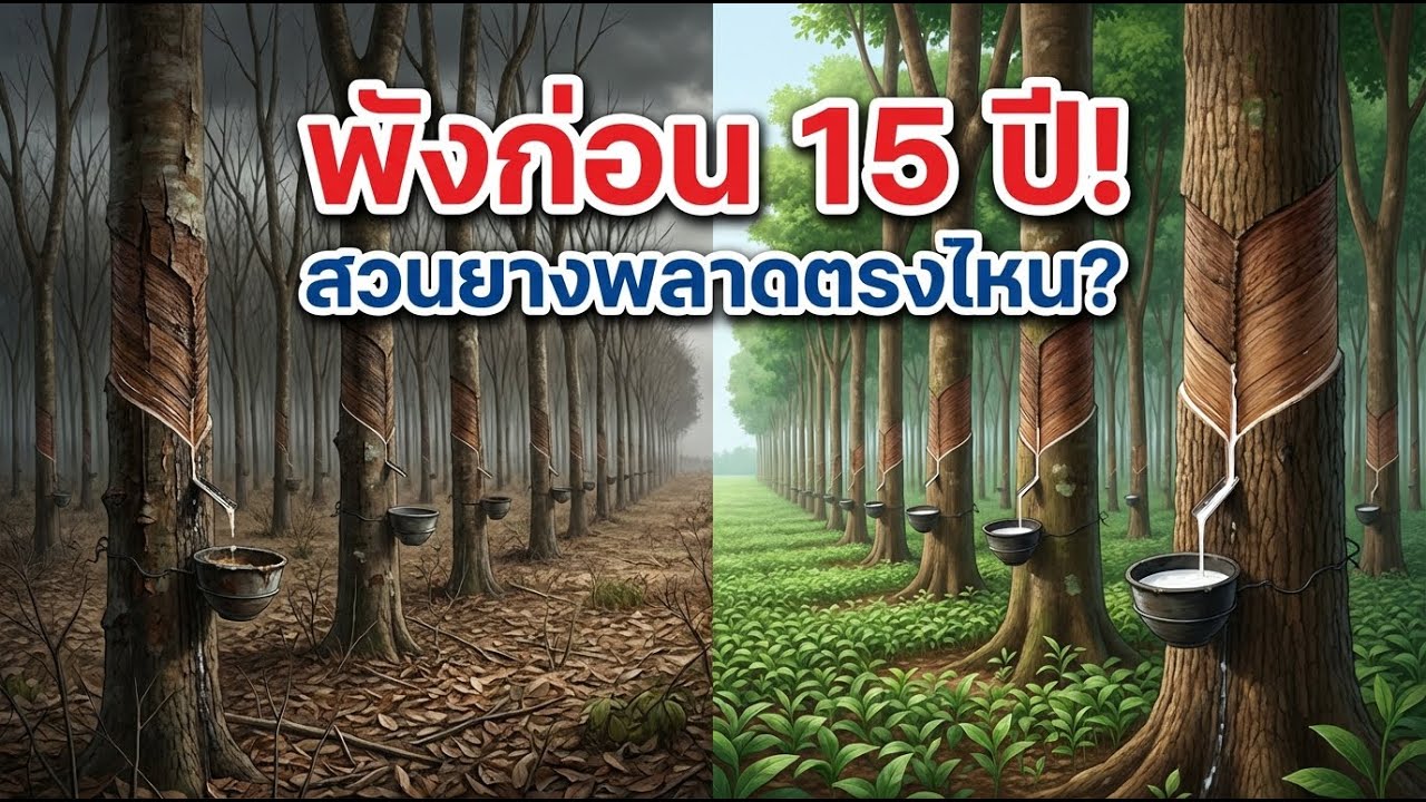 สวนยางไม่ถึง 15 ปี ก็พัง เพราะพลาดตรงนี้