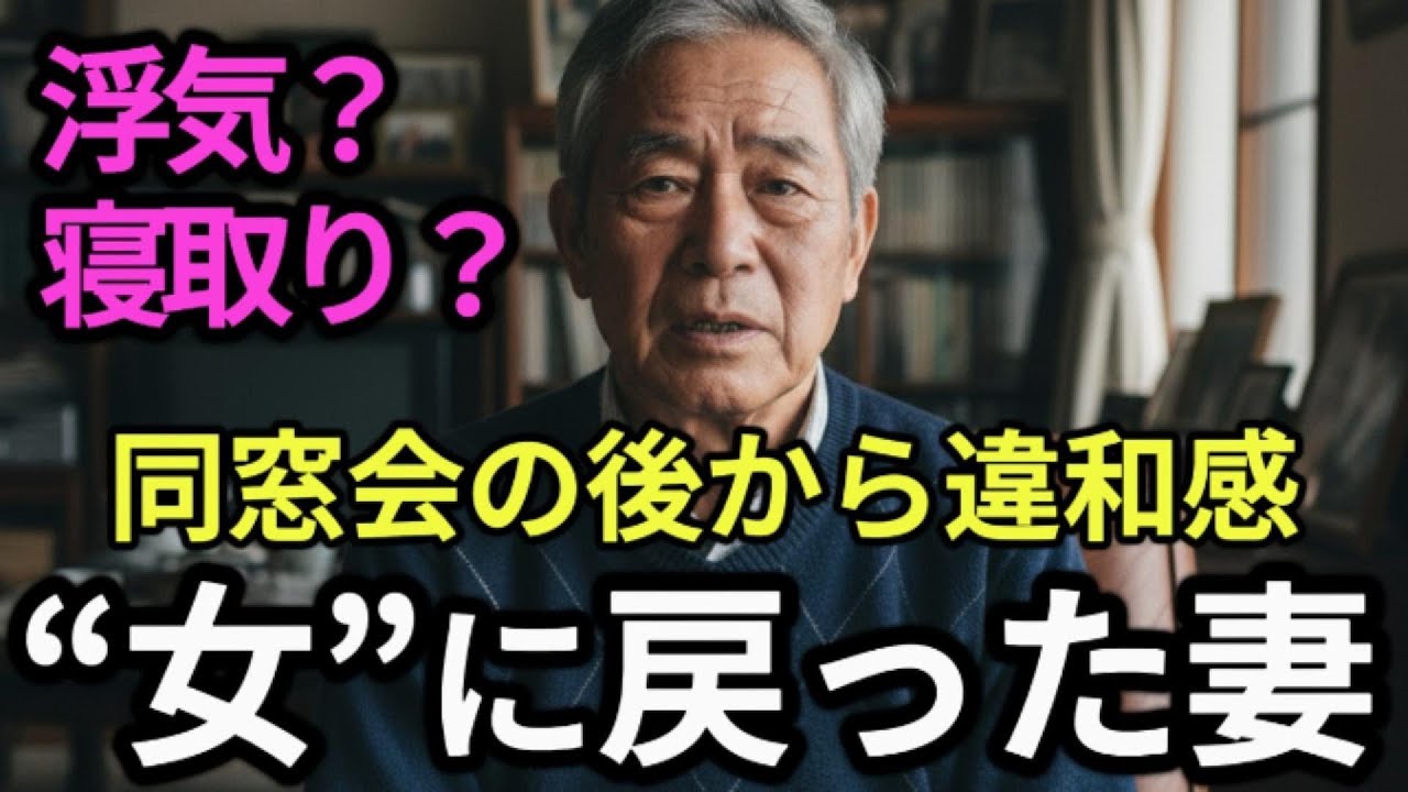 【シニア恋愛】38年間寄り添った妻が消えた日...俺の過ち『円満だと思ってた…』人生ドラマ｜浮気バレ｜オーディオブック
