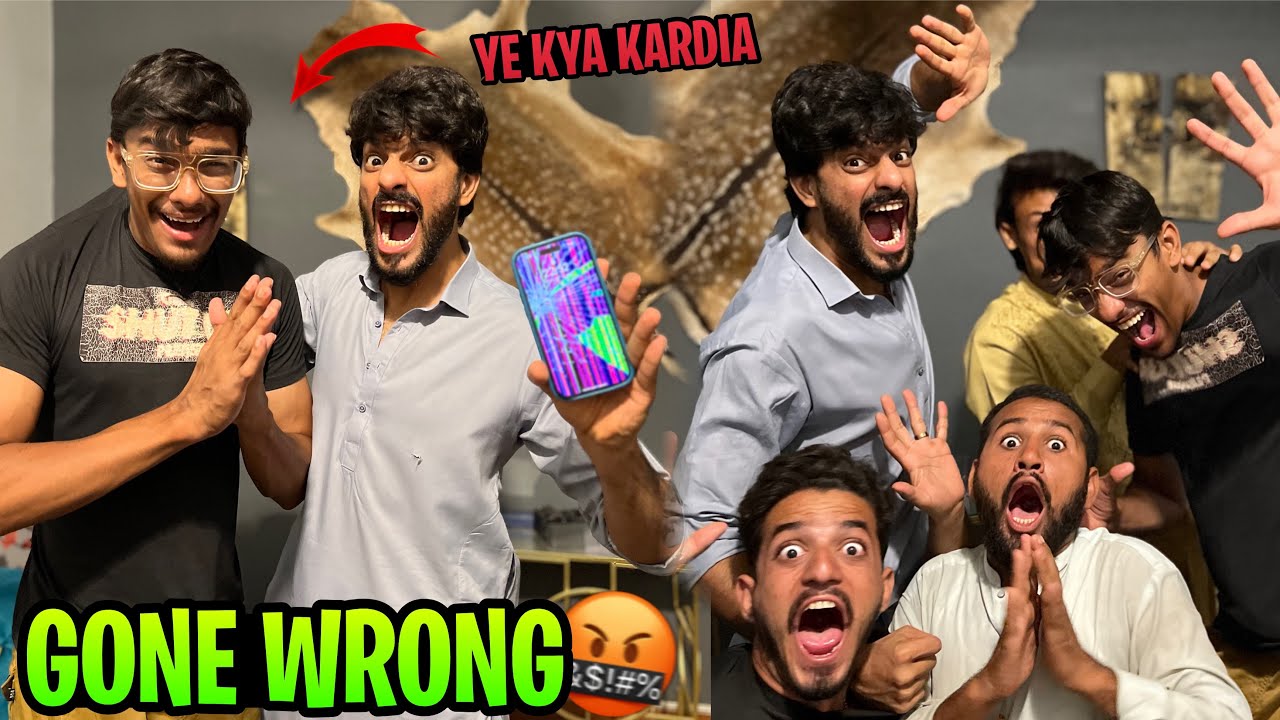 MOBILE BROKEN PRANK GONE WRONG ON @mishkatkhan 📱🤬 | PHADDA HO GAYA 😱 | OSAIREEM KHAN VLOGS |