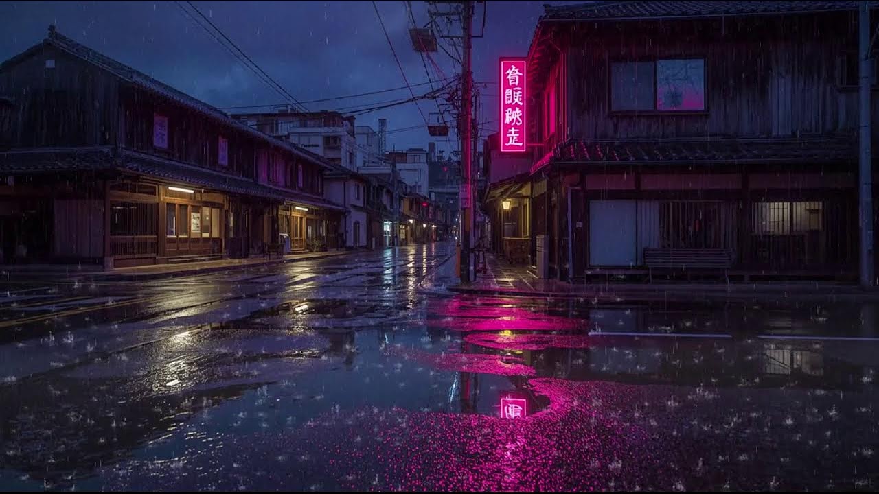 Night Rain Ambience 🌙 Lofi Beats for Focus, Relax & Quiet Moments #85