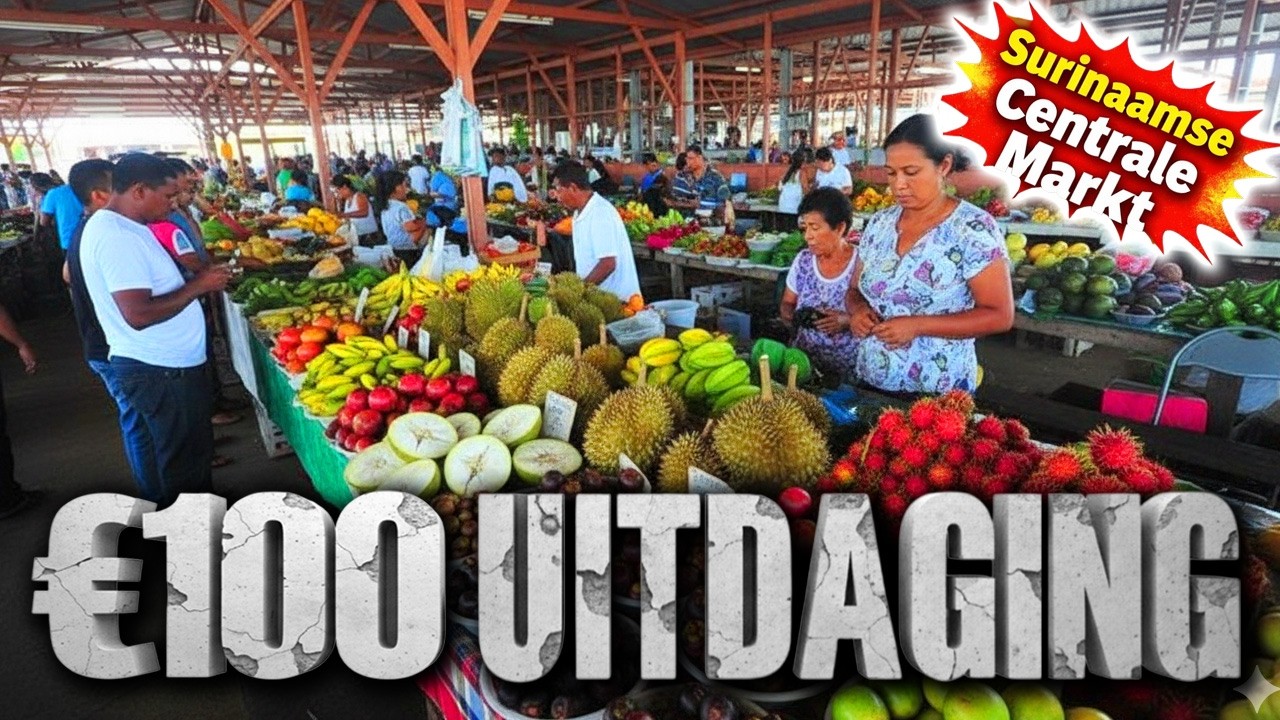 Wat €100 (SRD 4348) Koopt Op Surinaamse Centrale Markt In Paramaribo