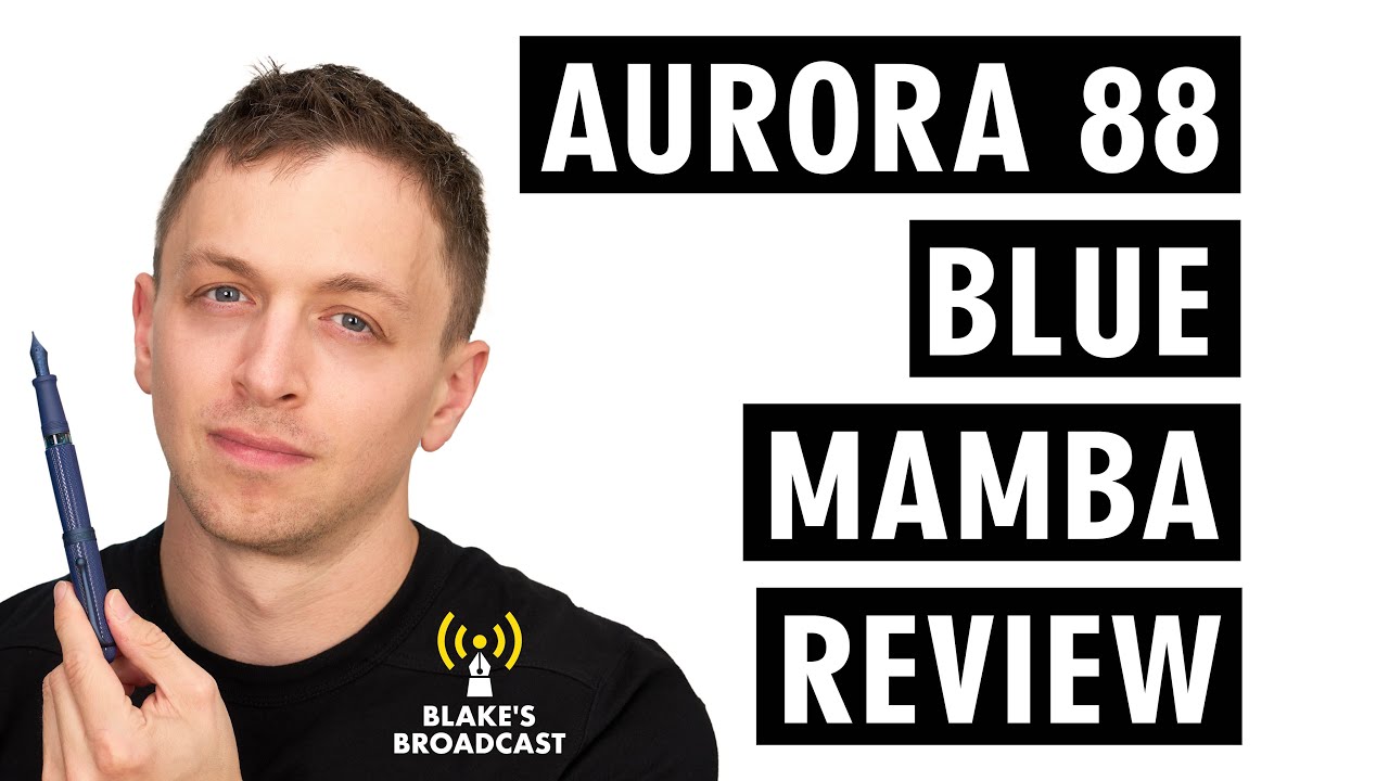 Aurora 88 Blue Mamba Fountain Pen Review 4K