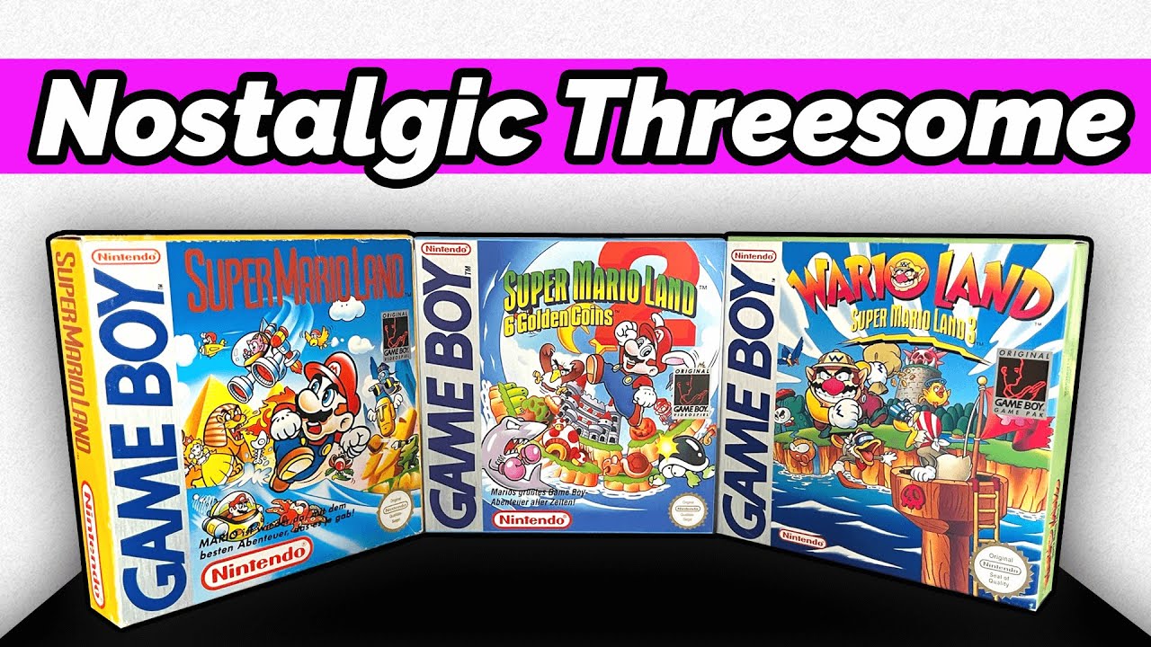 Unboxing Super Mario Land 1, 2, 3 (Wario Land) for Nintendo Game Boy + Gameplay | Retro Game ASMR