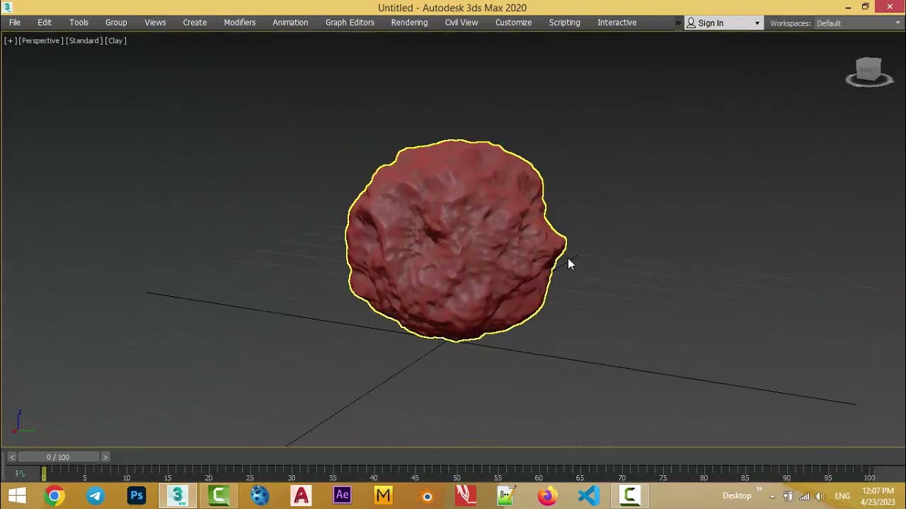 High detail stone on 3dsmax