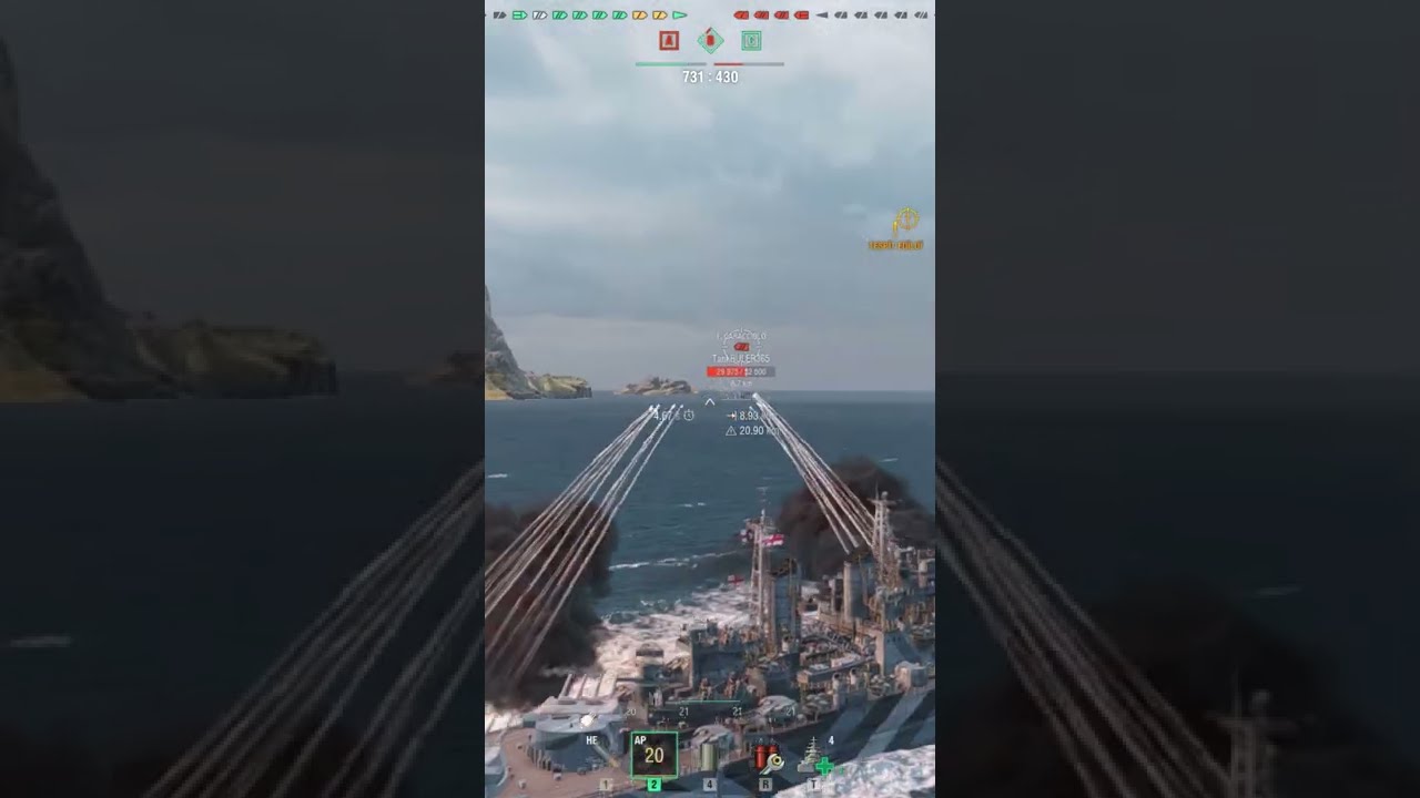Wows Highlights Battleship Marlborough vs  Battleship Francesco Caracciolo World Of Warships #shorts