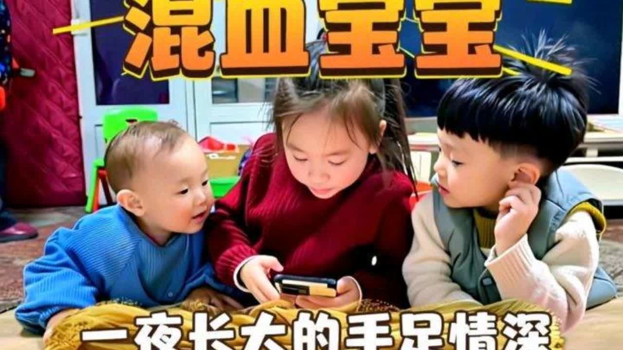 奶奶突然病倒，三个混血萌娃，从拳脚相向到手足情深