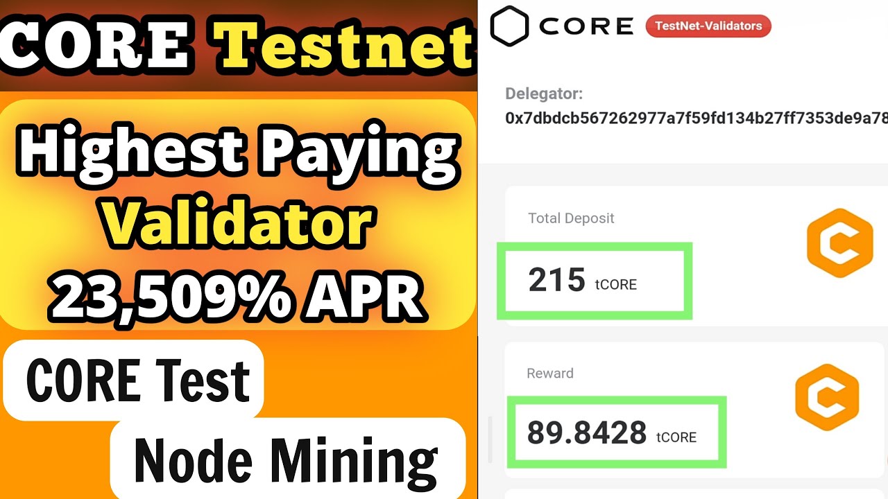 NEW CORE TEST VALIDATOR Pays 50x More - CORE Testnet Hybrid Validation