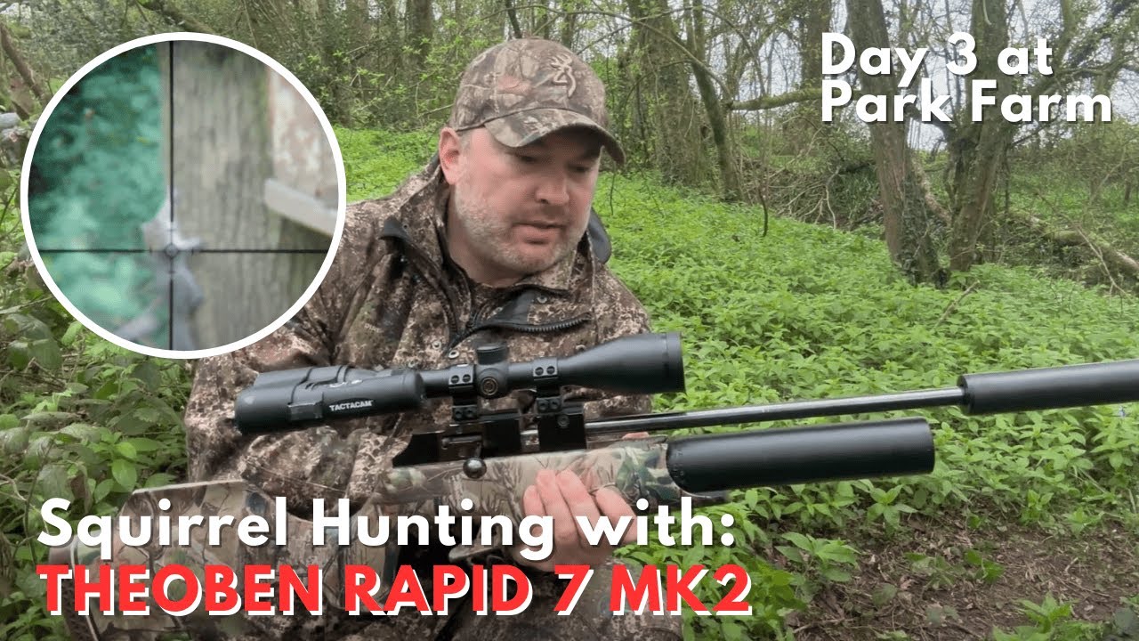 Theoben Rapid MK2 - Squirrel hunting with Airguns - Day 3 at park farm