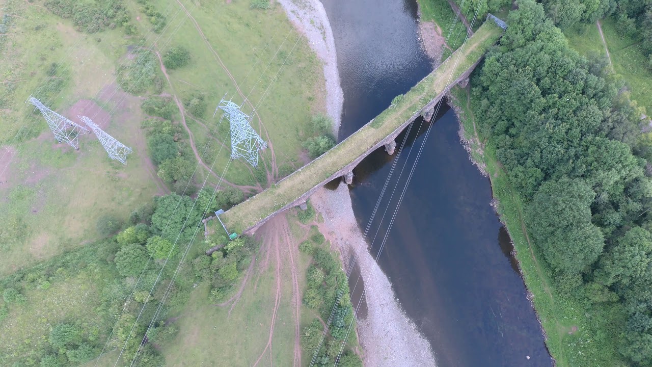 Autel Evo Drone 4k Carlisle River Eden bubbly and old north bridge