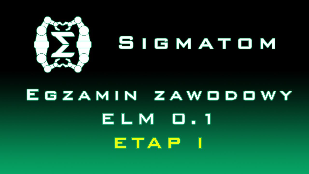Egzamin zawodowy - technik automatyk ELM 0.1 (Etap I)