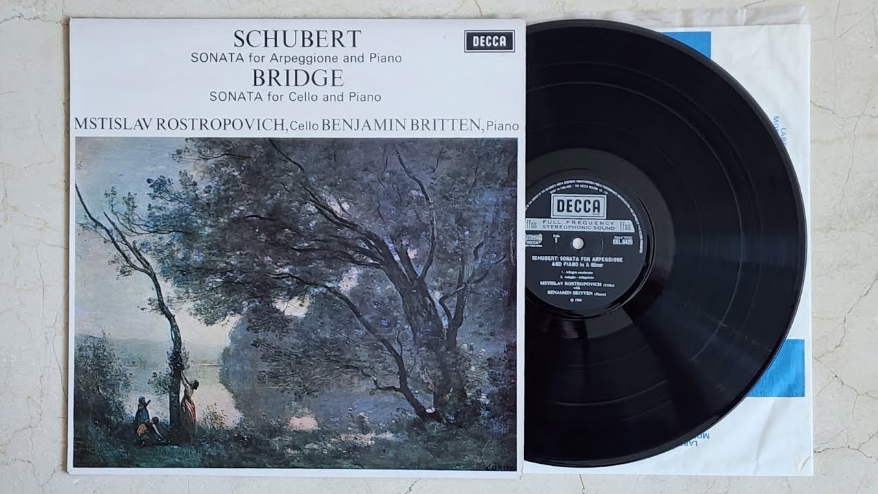 [ Vinyl / LP, NE R14849A ] SCHUBERT: Sonata for Arpeggione and Piano, D821 - ROSTROPOVICH & BRITTEN