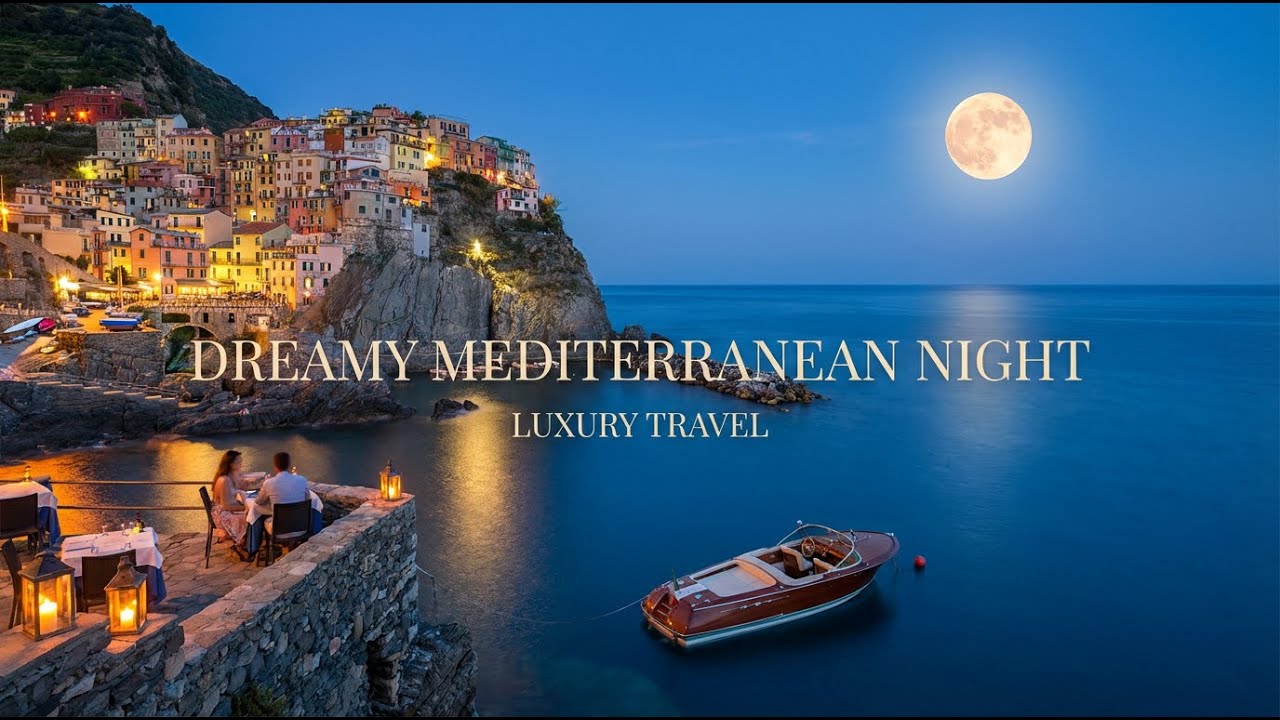 Mediterranean Nights in Italy 🌙 | Relaxing Music & Luxury Italian Coast Escape