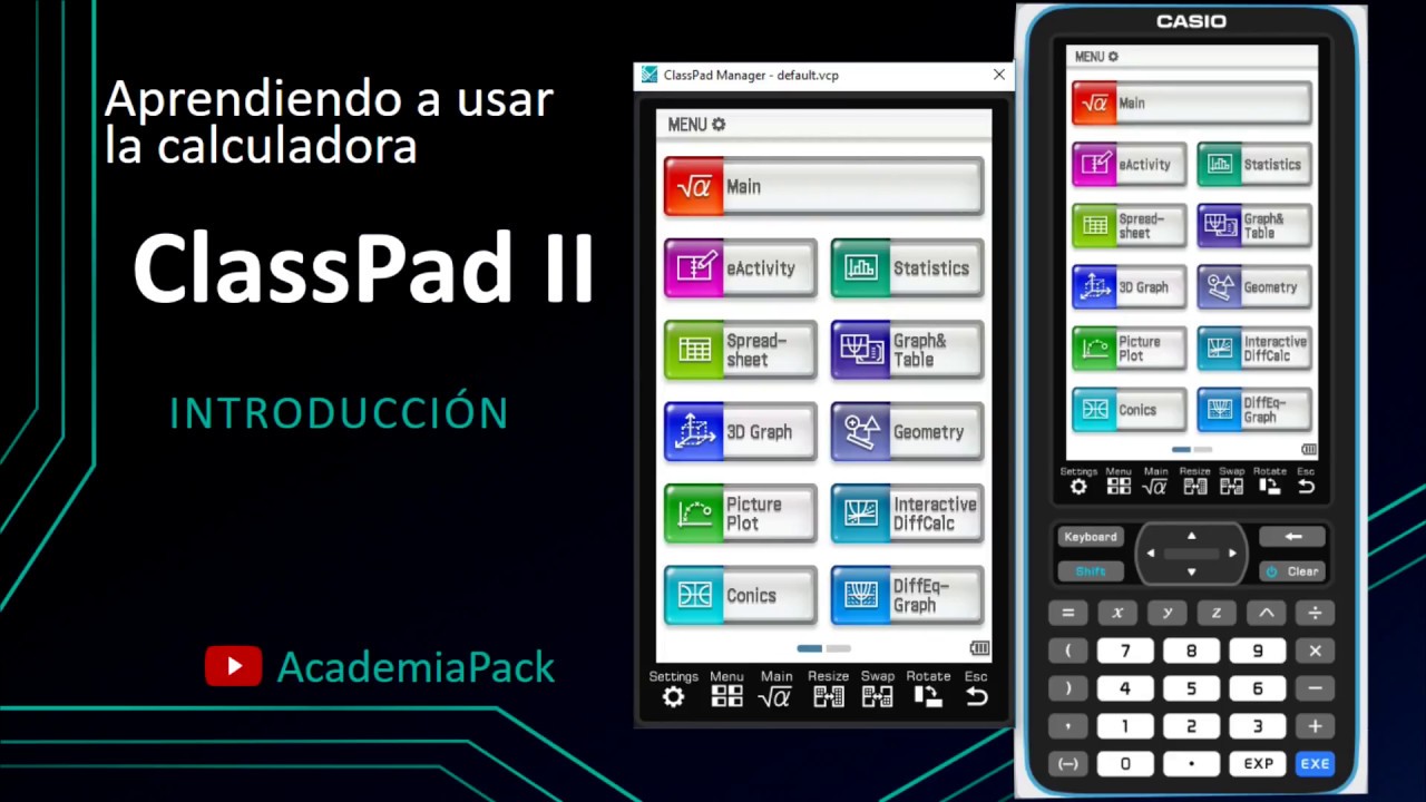 📊ClassPad 2 Tutorial 01 - APRENDIENDO A USAR LA CALCULADORA fx-Cp400 - Introducción🎲