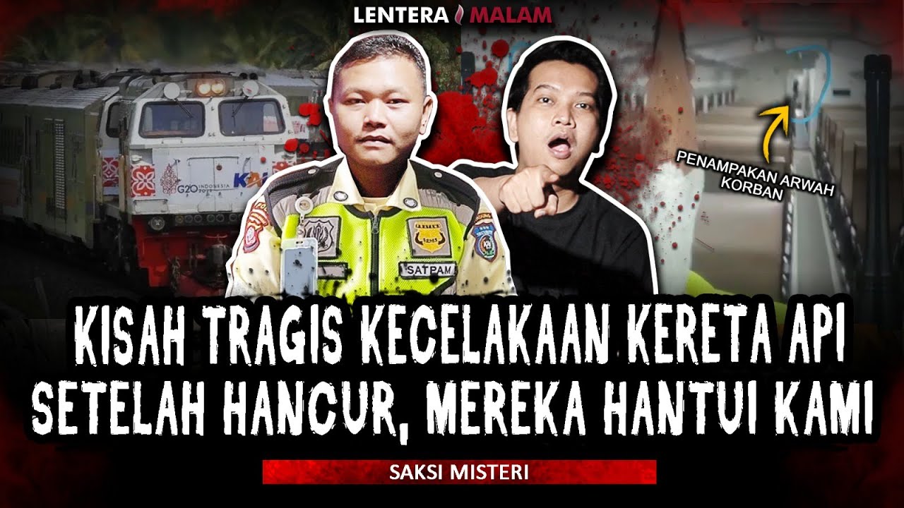 KESAKSIAN SATPAM KERETA API BERHASIL MEREKAM PENAMPAKAN ARWAH KORBAN 😱