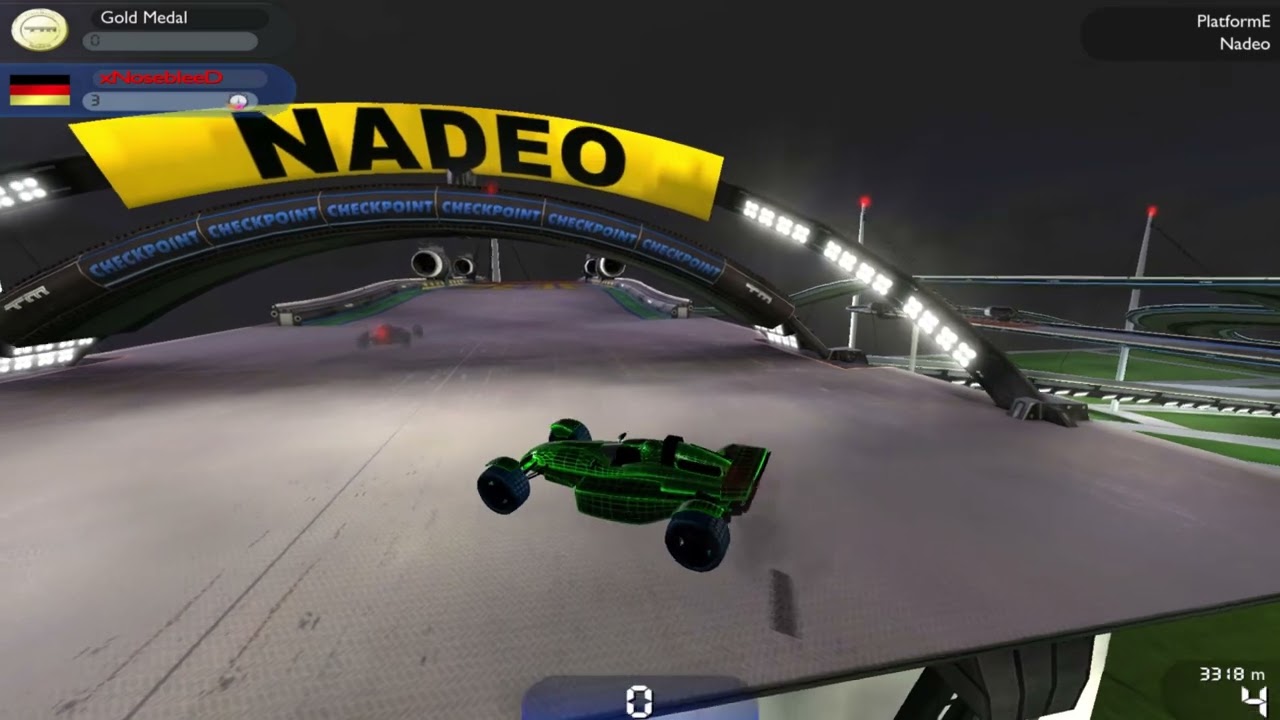 Trackmania United Forever - Gold Medal on Black Platform Track (PlatformE)