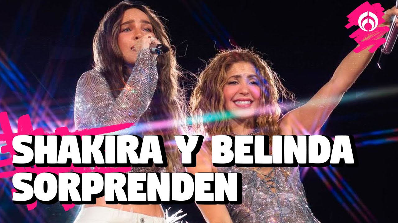Belinda apareció en concierto de Shakira... ¡Y cantaron juntas Día de enero!