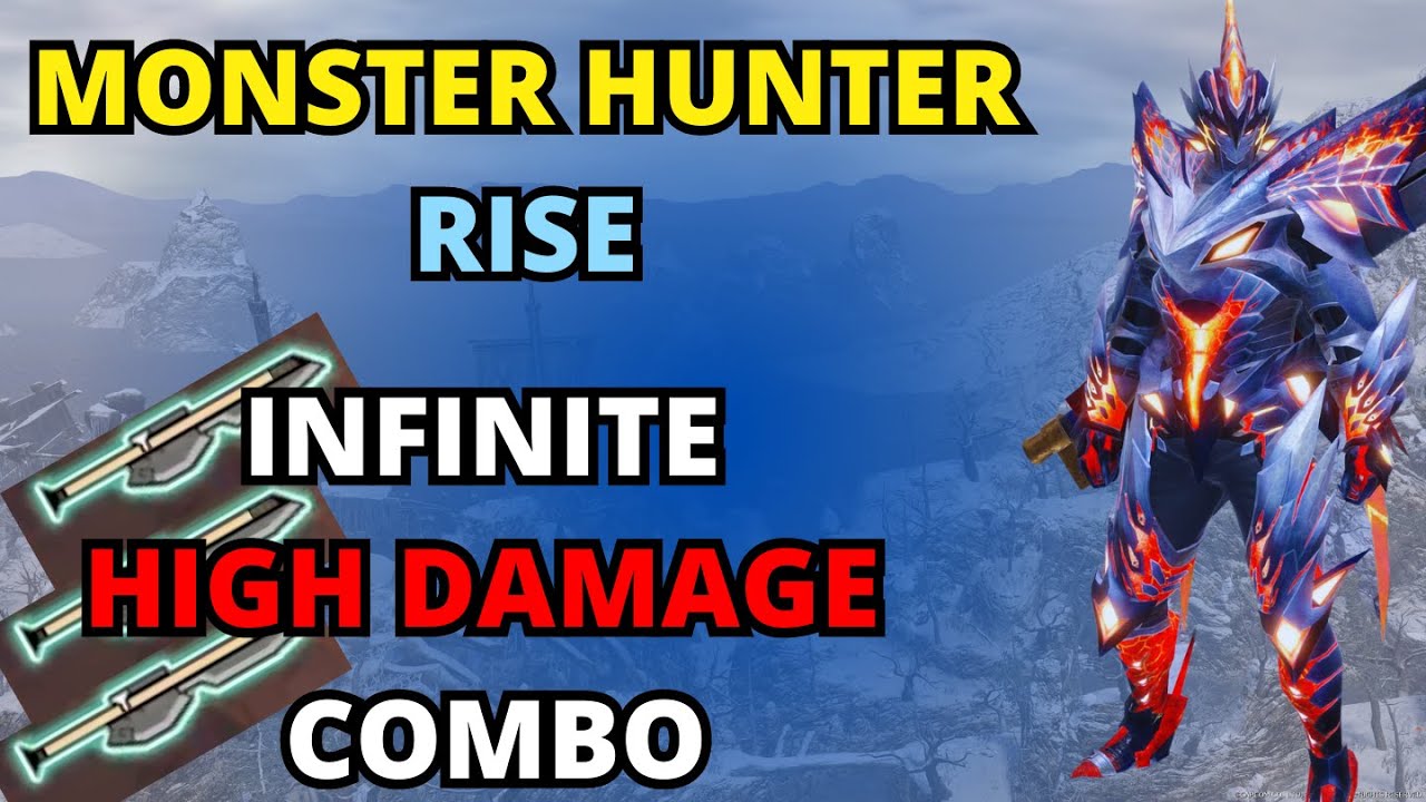 [MHR] Switch-Axe Guide Easy Infinite High Damage Combo [Monster Hunter Rise]
