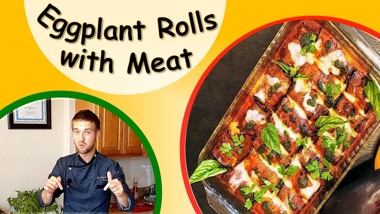 How to Make Easy, Tasty -Italian Eggplant Rolls with meat & Mozzarella