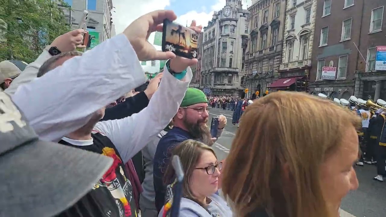 Notre Dame marching band. Dublin, 8/26/23.